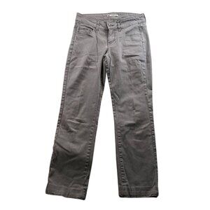 Lee Womens Slender Secret Jeans Size 12 Straight Leg Gray Denim Casual Mid Rise